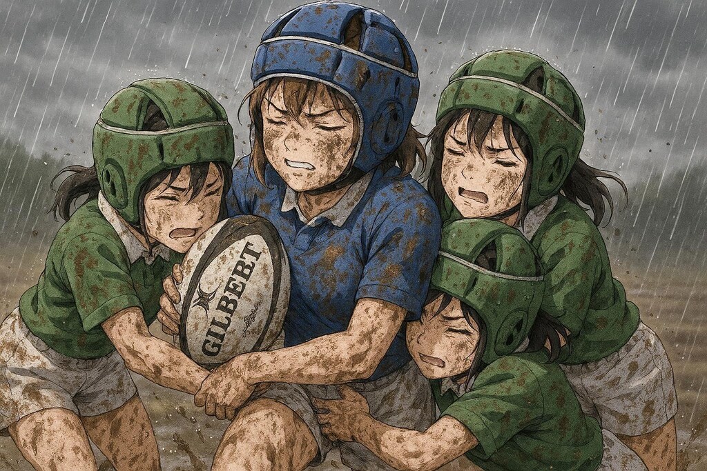🏉泥まみれの女子ラグビー 168