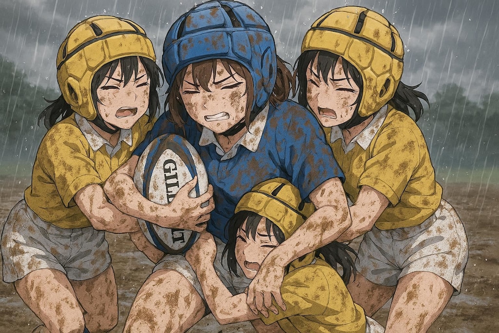 🏉泥まみれの女子ラグビー 168