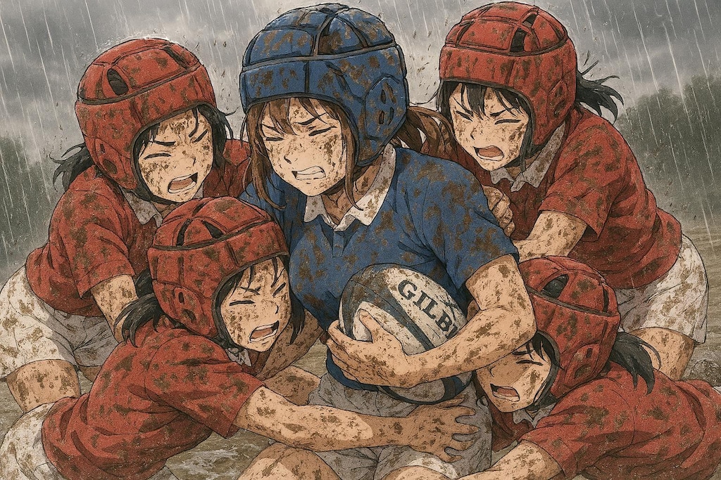 🏉泥まみれの女子ラグビー 168