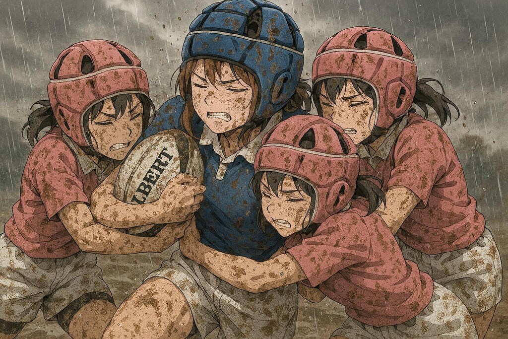 🏉泥まみれの女子ラグビー 168