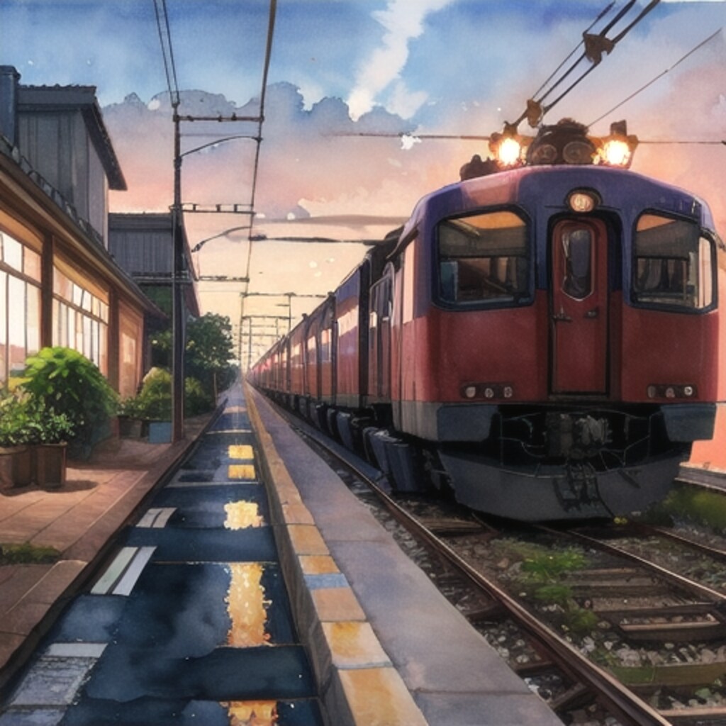 海外の車窓から　夜８時の夕暮れ、終点オスロ駅までもう少し