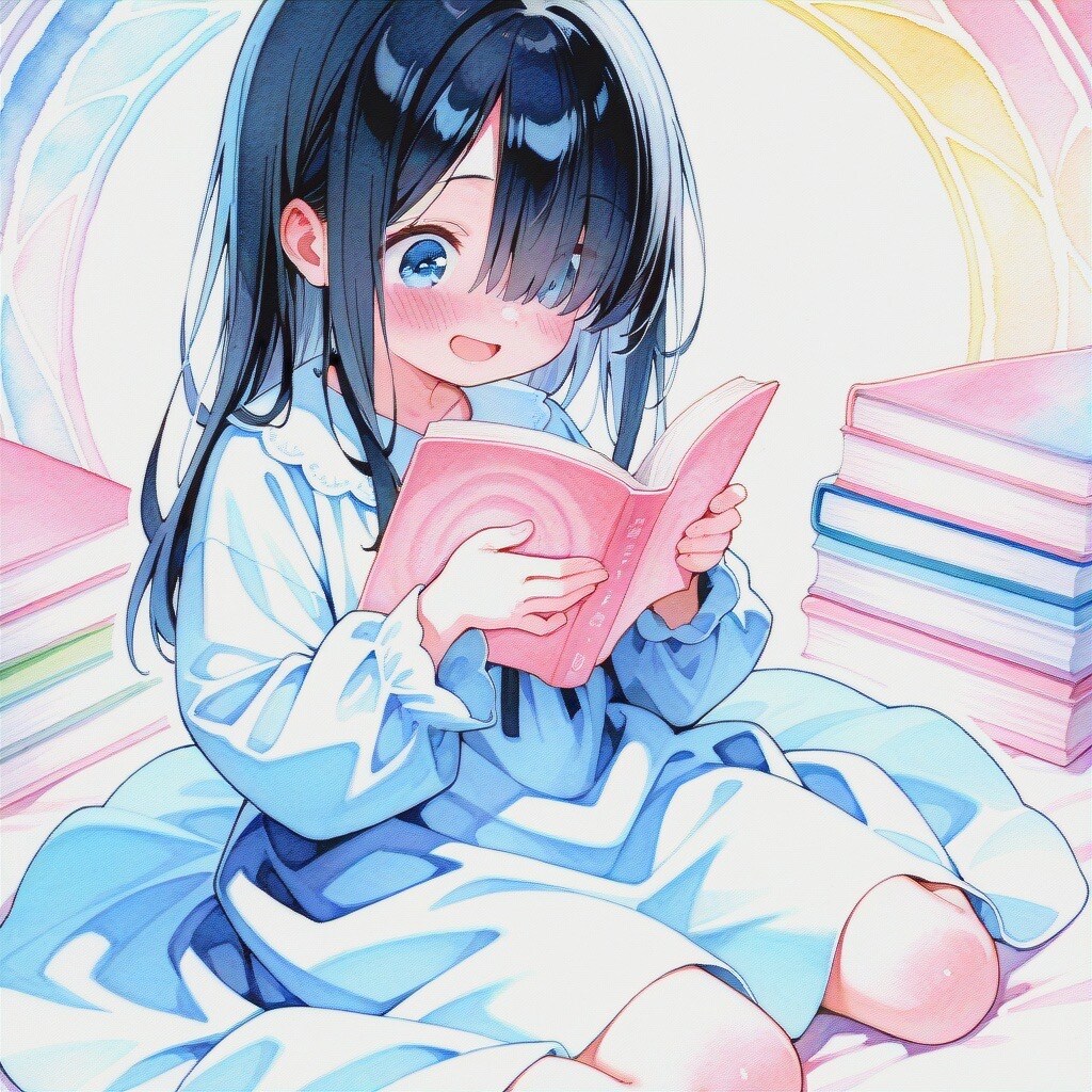 本を読む少女 | の人気AIイラスト・グラビア