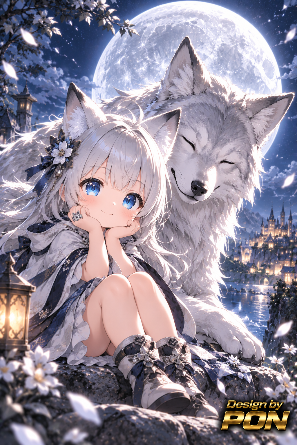 銀狼と少女 | の人気AIイラスト・グラビア