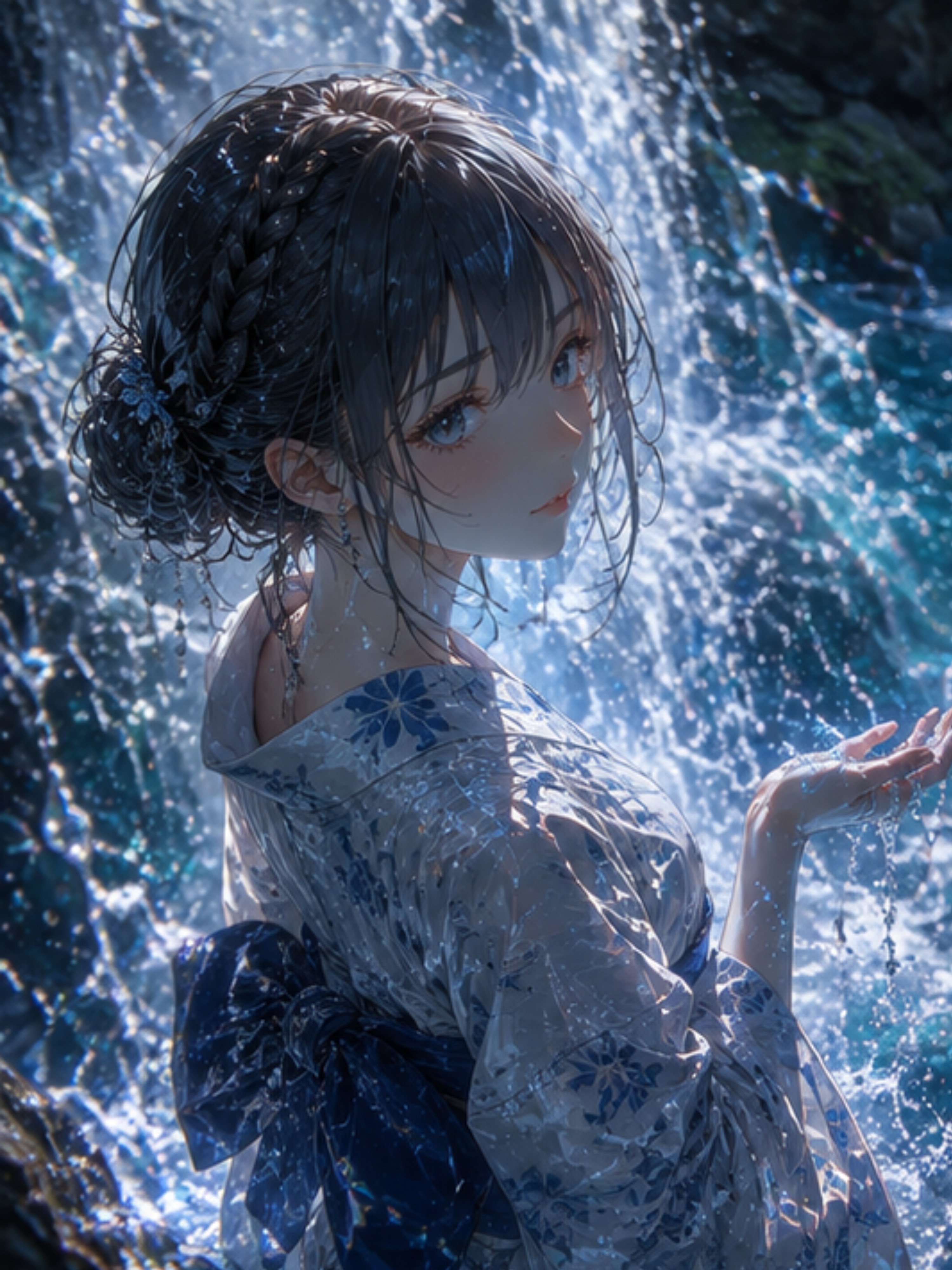 水面に揺れる光