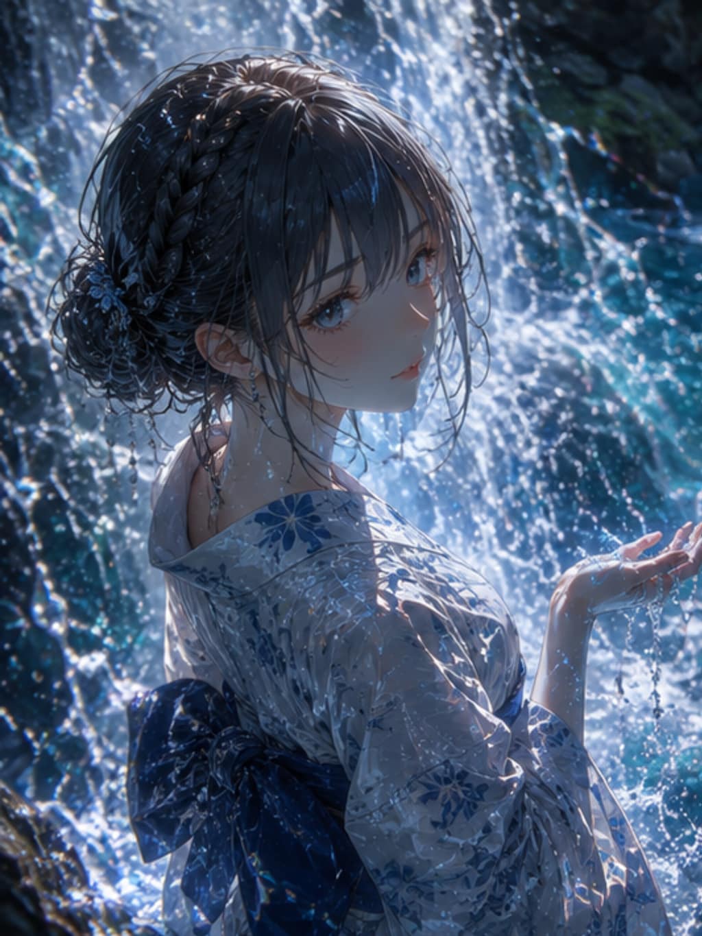 水面に揺れる光