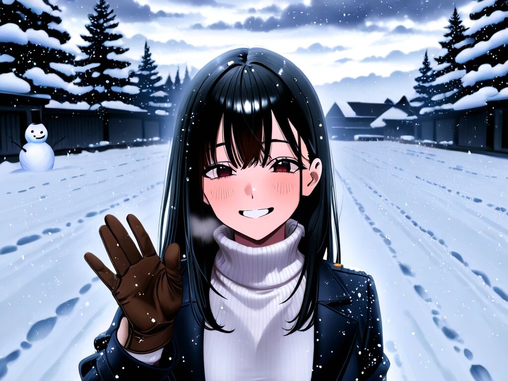 雪だるまを作ってみました✨