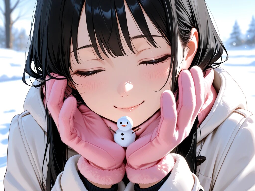 雪だるまを作ってみました✨
