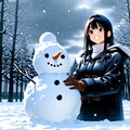 雪だるまを作ってみました✨ 4枚目