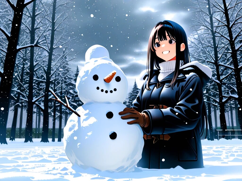 雪だるまを作ってみました✨