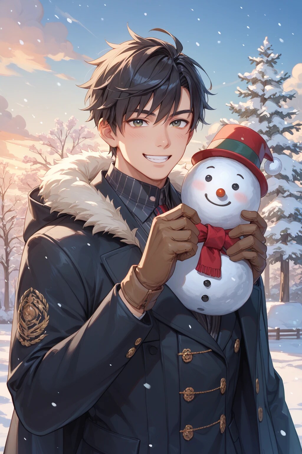 雪だるまを作ってみました✨
