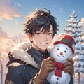 雪だるまを作ってみました✨ 3枚目