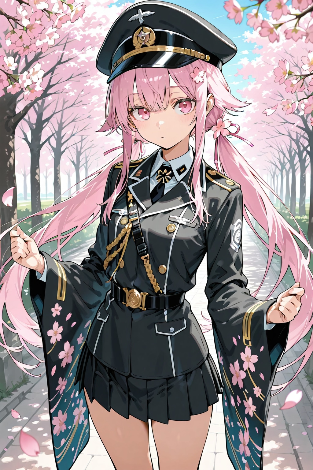 振袖軍服ガーリー | の人気AIイラスト・グラビア