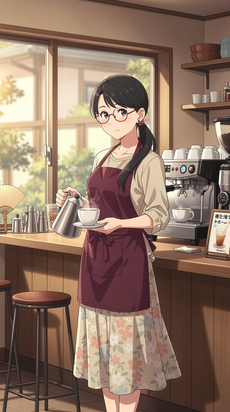 淹れ立てコーヒーいかがですか？ | の人気AIイラスト・グラビア
