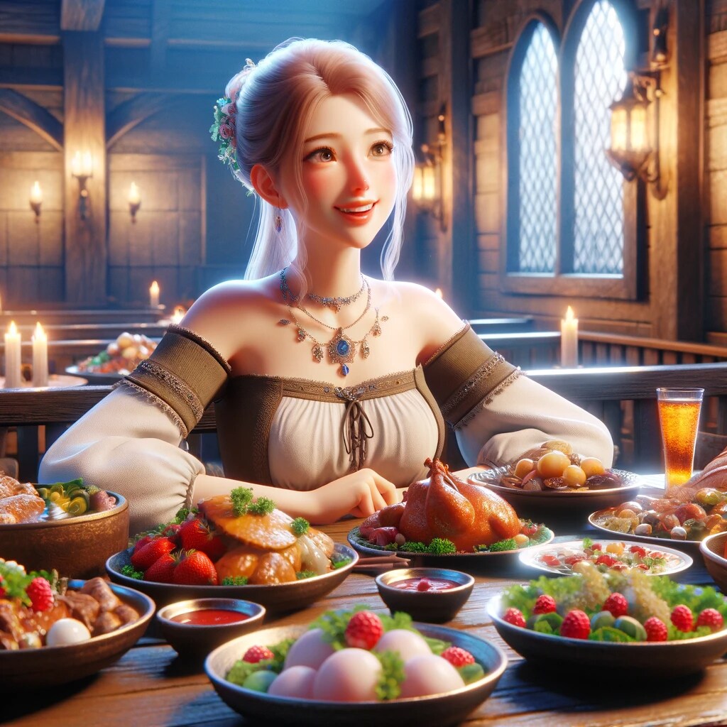 美少女と飯テロ