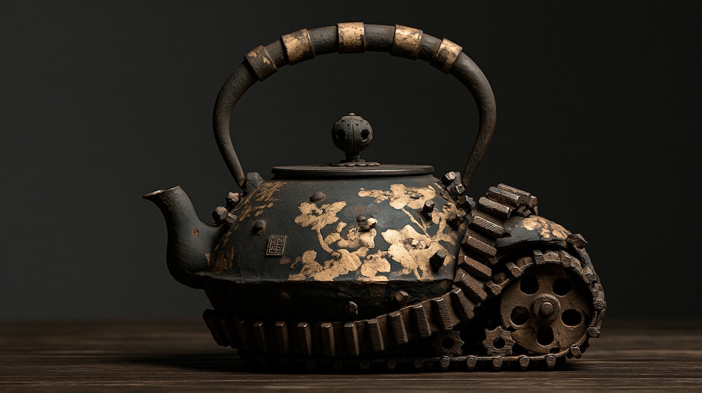 南部鉄器風な薬缶の戦車