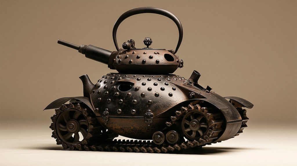 南部鉄器風な薬缶の戦車