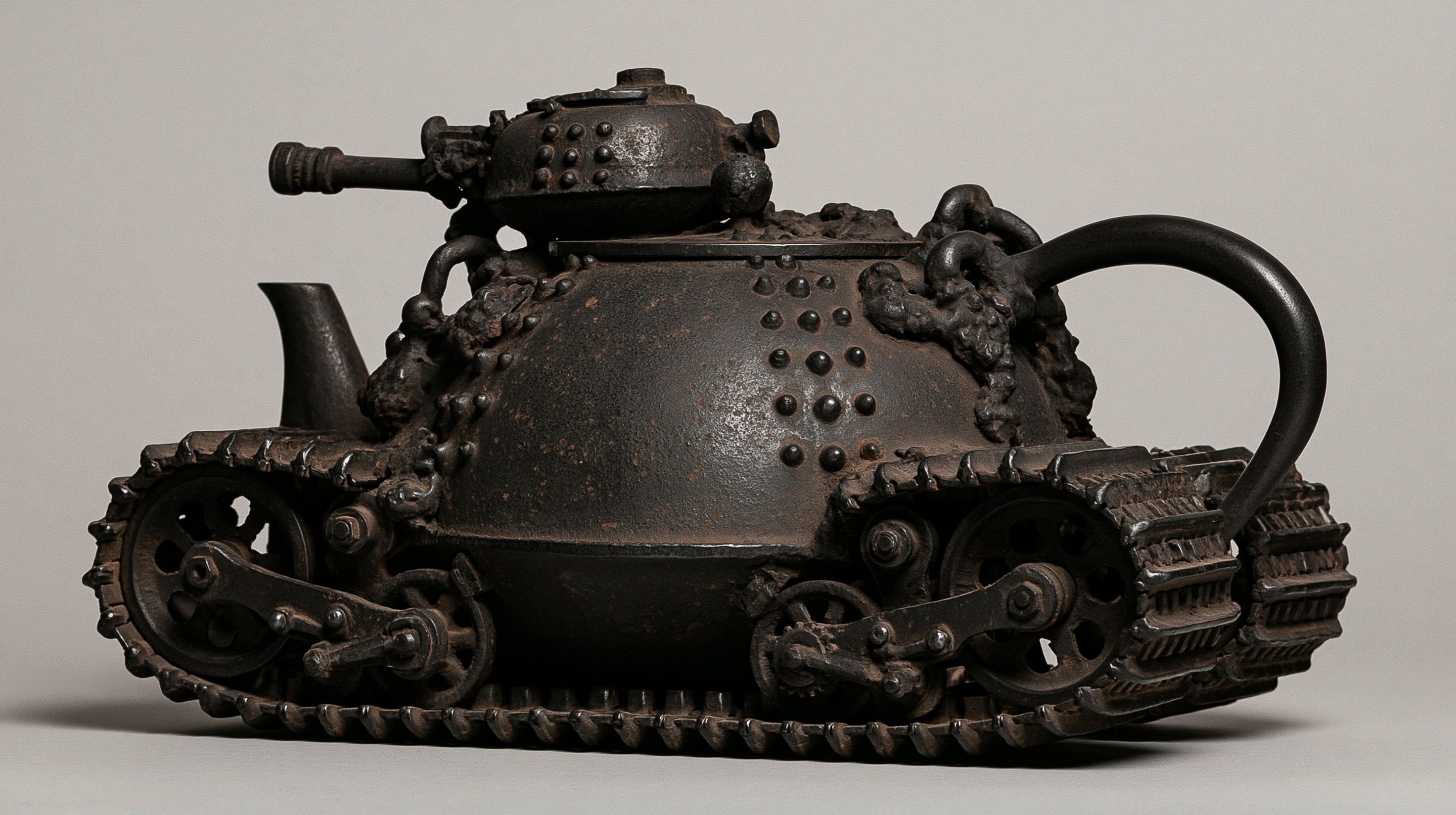 南部鉄器風な薬缶の戦車