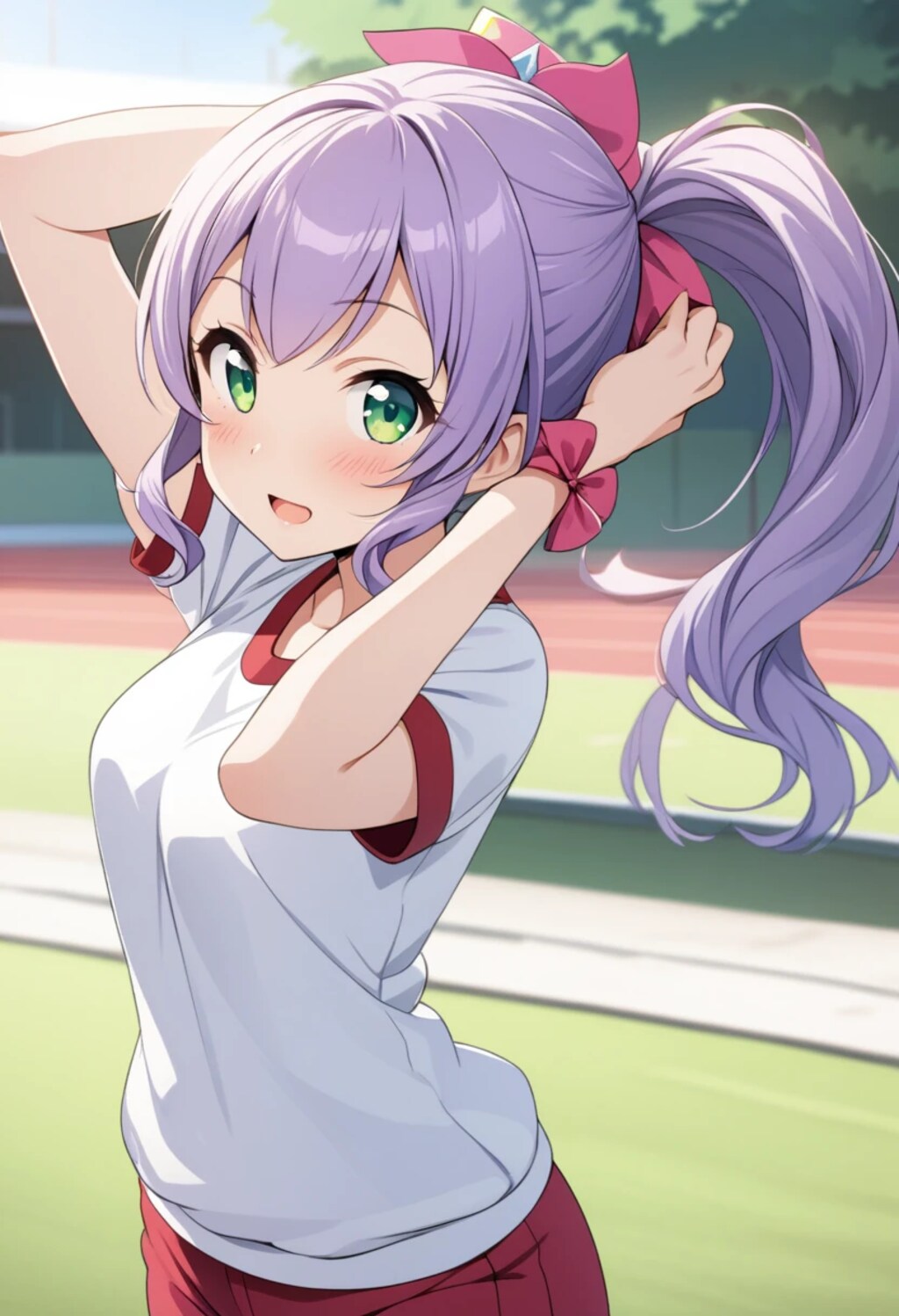 髪をポニーテールにするJK