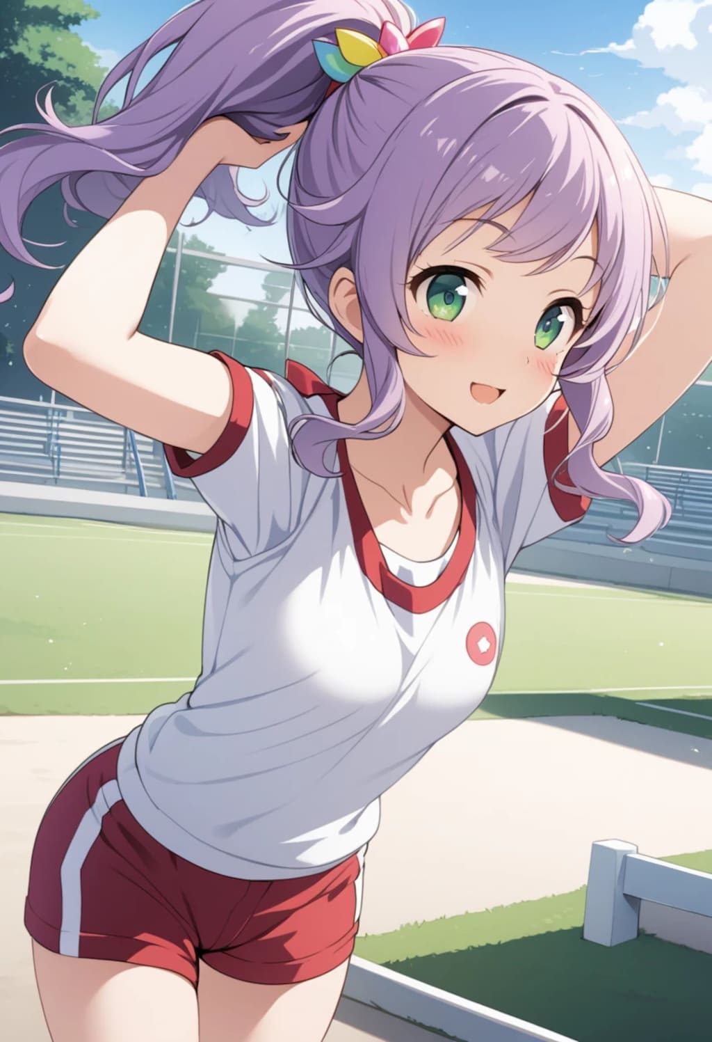 髪をポニーテールにするJK