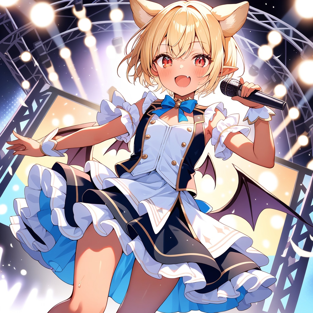 犬耳アイドル吸血鬼娘 | の人気AIイラスト・グラビア