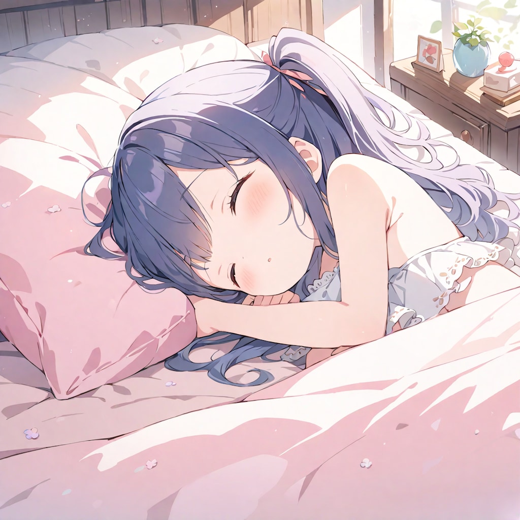 寝ている女の子