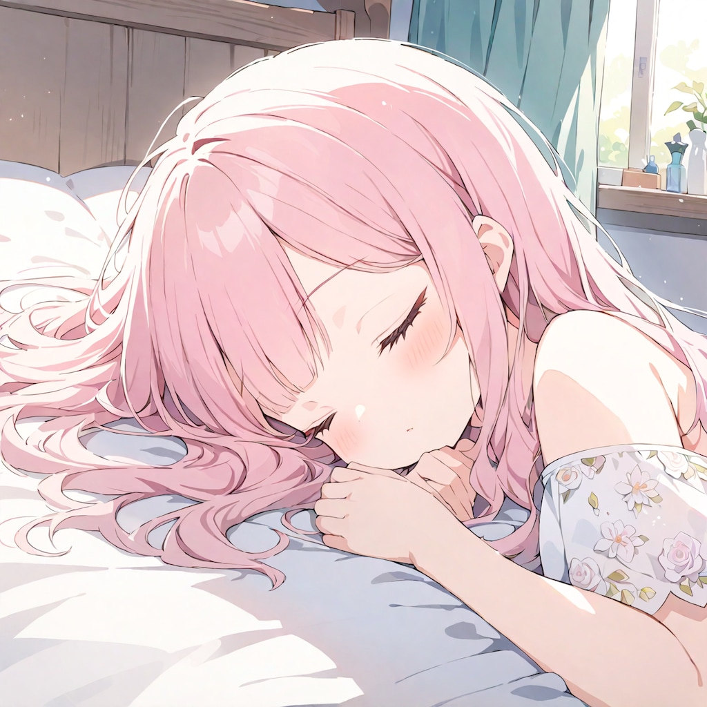 寝ている女の子