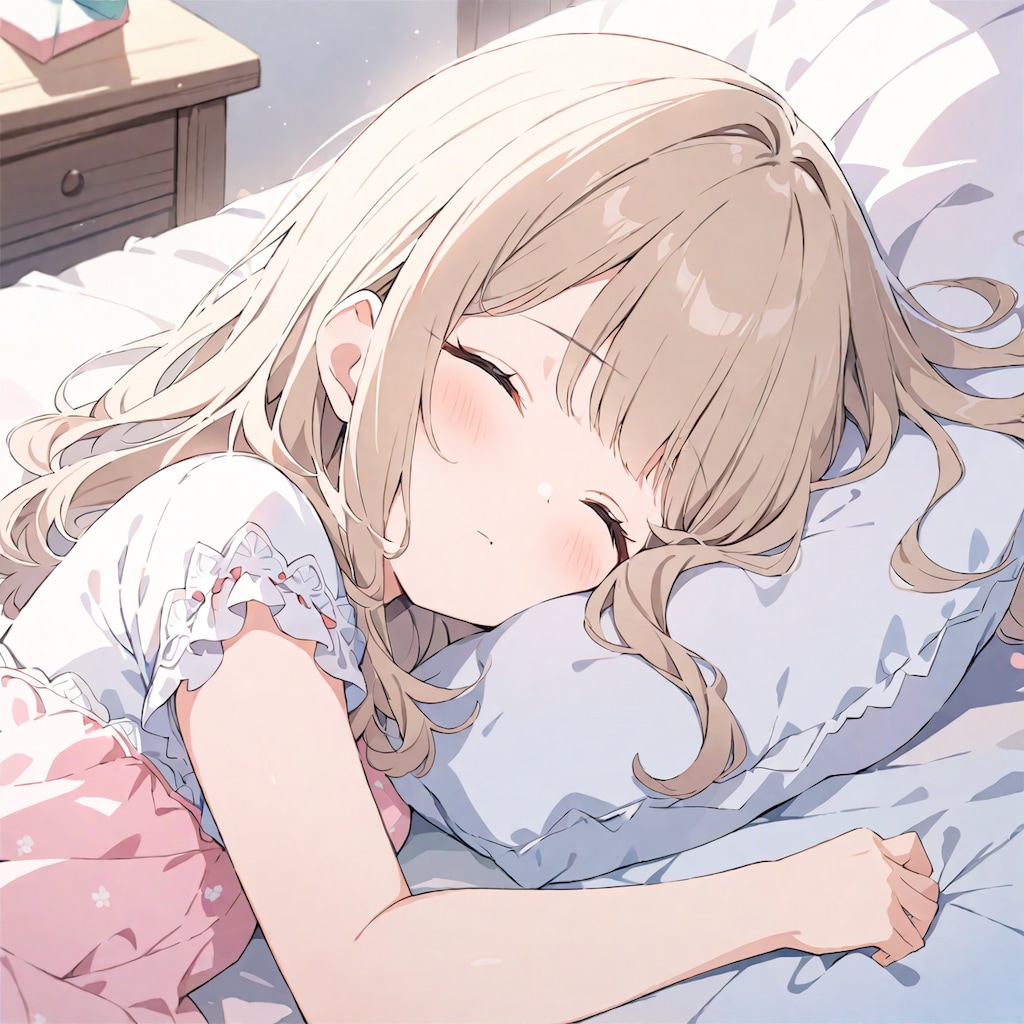 寝ている女の子