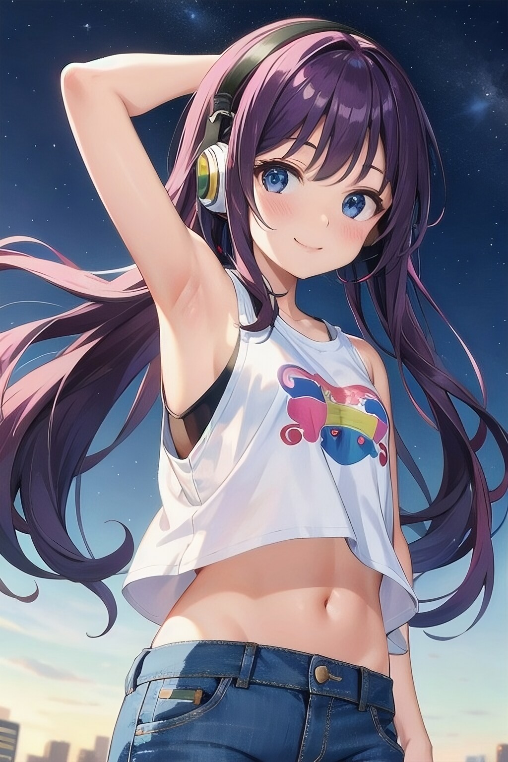 腋見せのポーズ 035