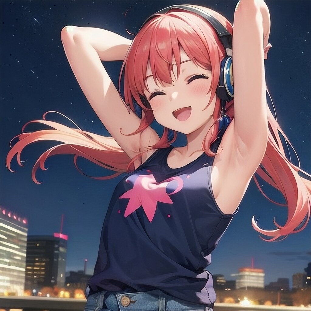 腋見せのポーズ 035