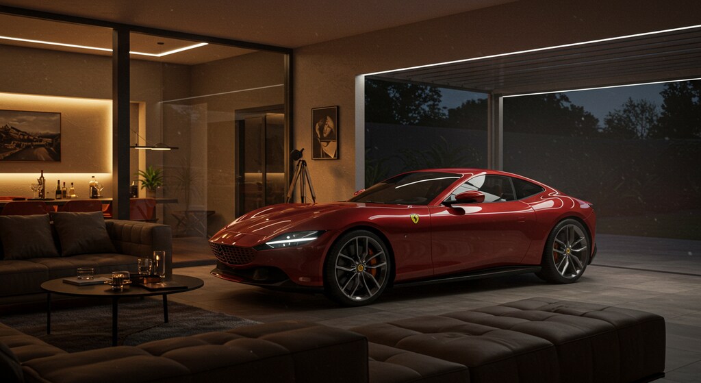 書斎とガレージ