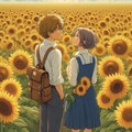 百合とひまわり♪②（＋おまけの普通のカップルとひまわり） 7枚目