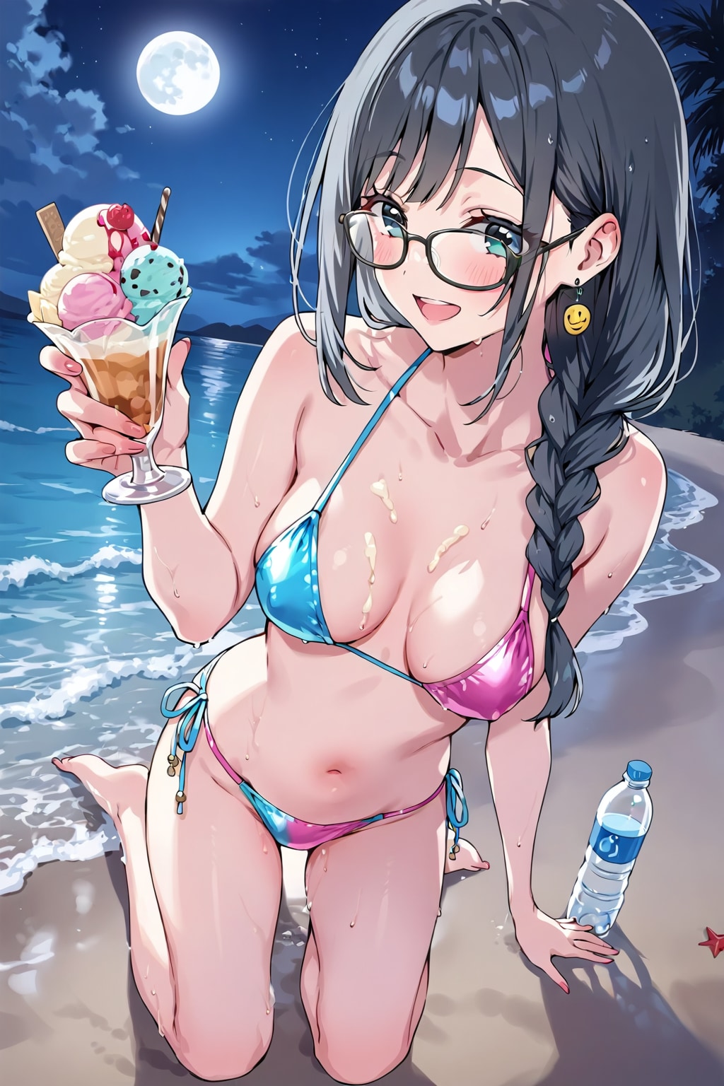 メタリックビキニの中川菜々さん(ちちぷい版)