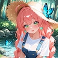 川で水遊び～デニムサロペット～ 2枚目