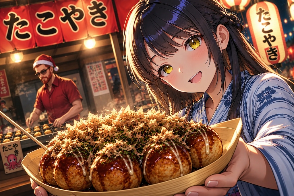34.「た」→「たこやき」ミラ