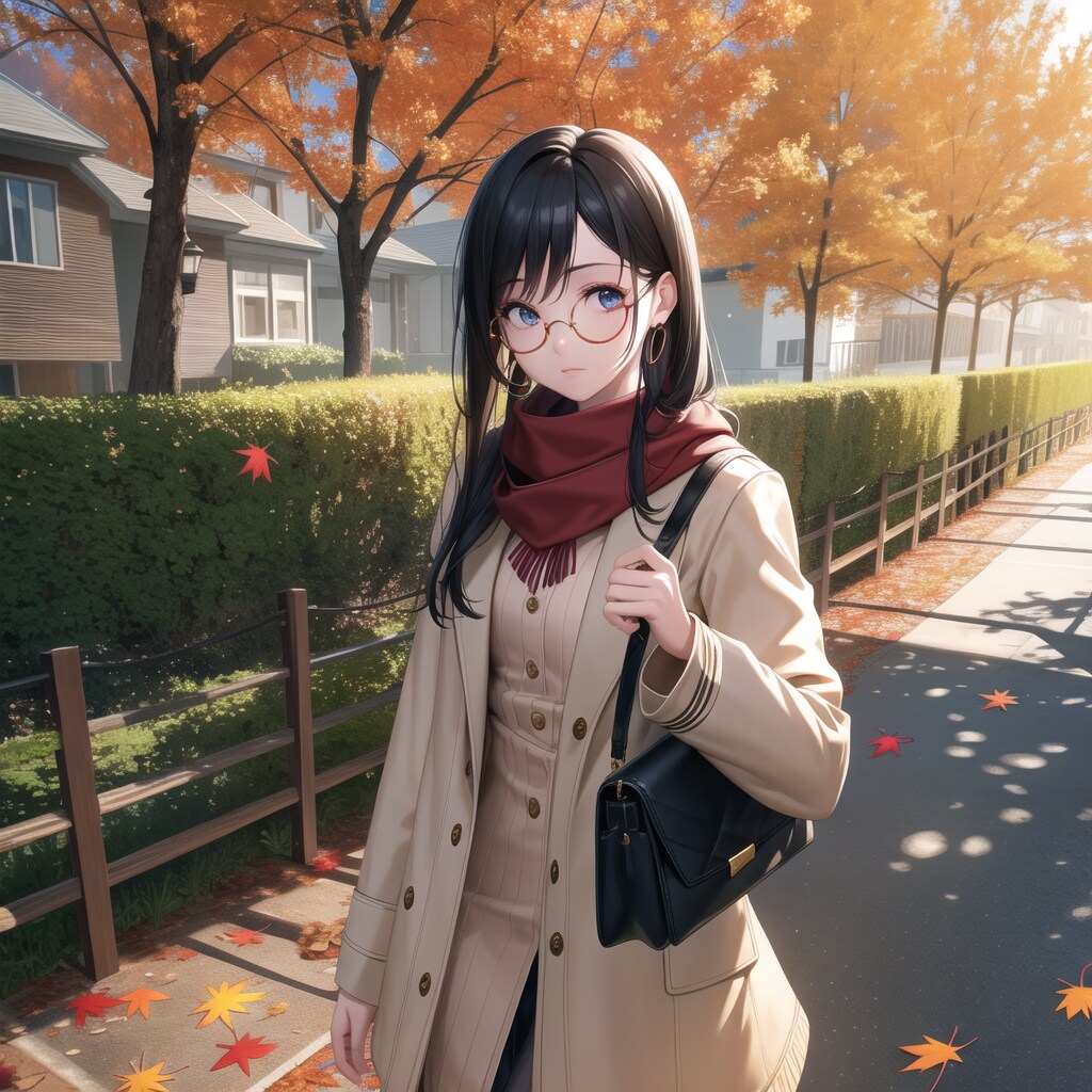 秋の街並み | の人気AIイラスト・グラビア