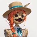 案山子だって眼鏡三つ編み 2枚目