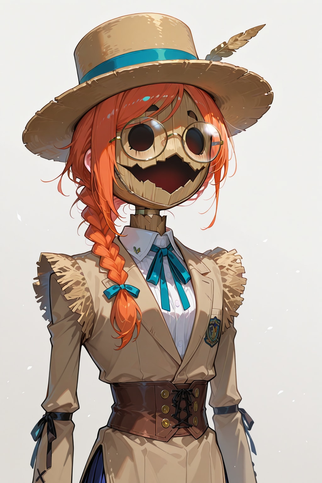 案山子だって眼鏡三つ編み