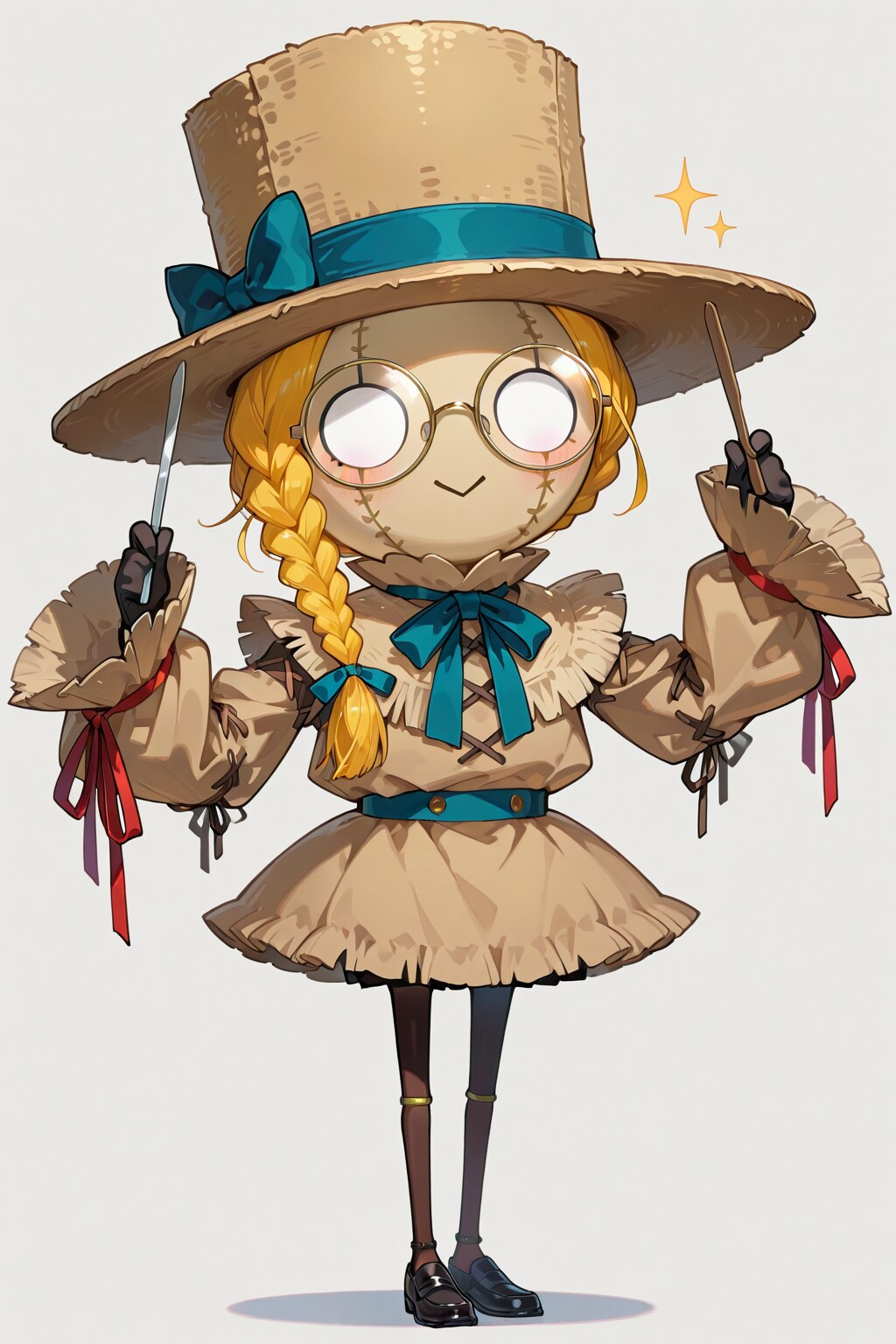 案山子だって眼鏡三つ編み