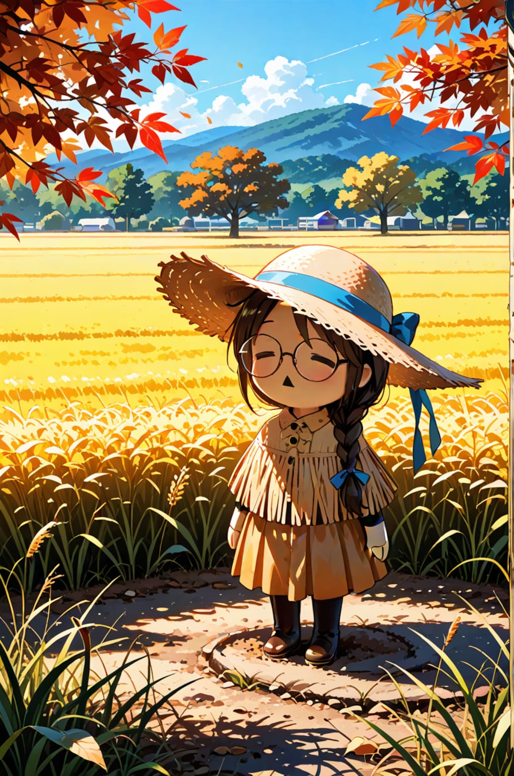 案山子だって眼鏡三つ編み