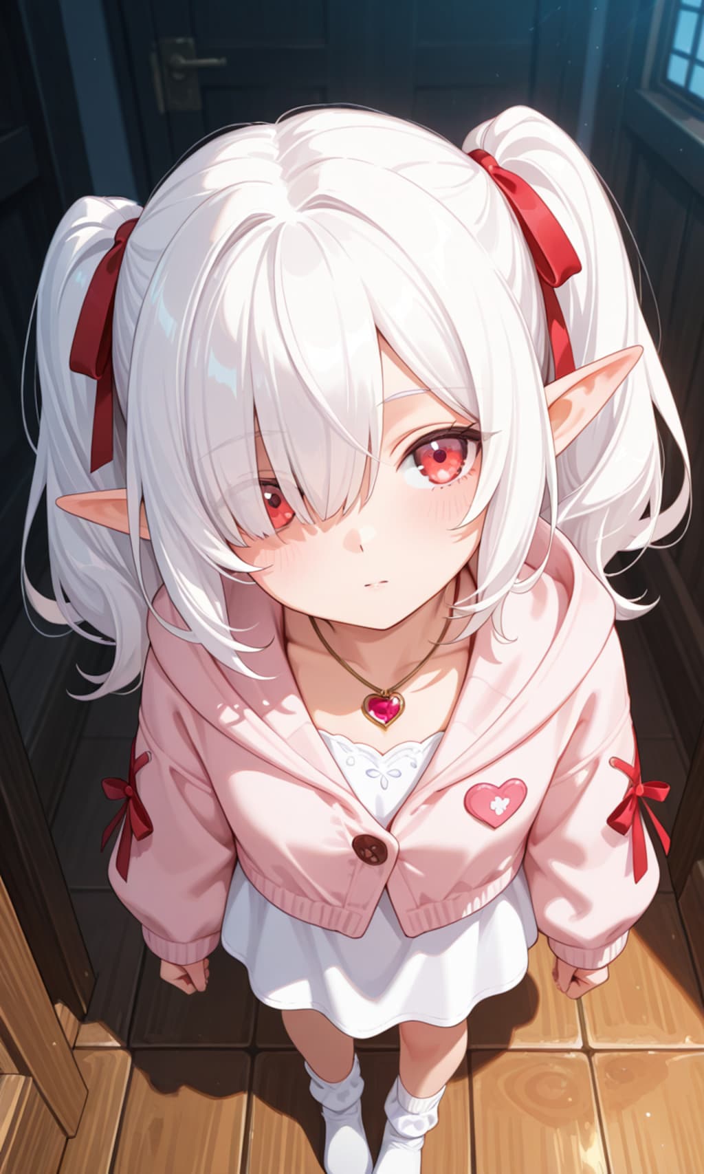 上目遣いのシロネさん