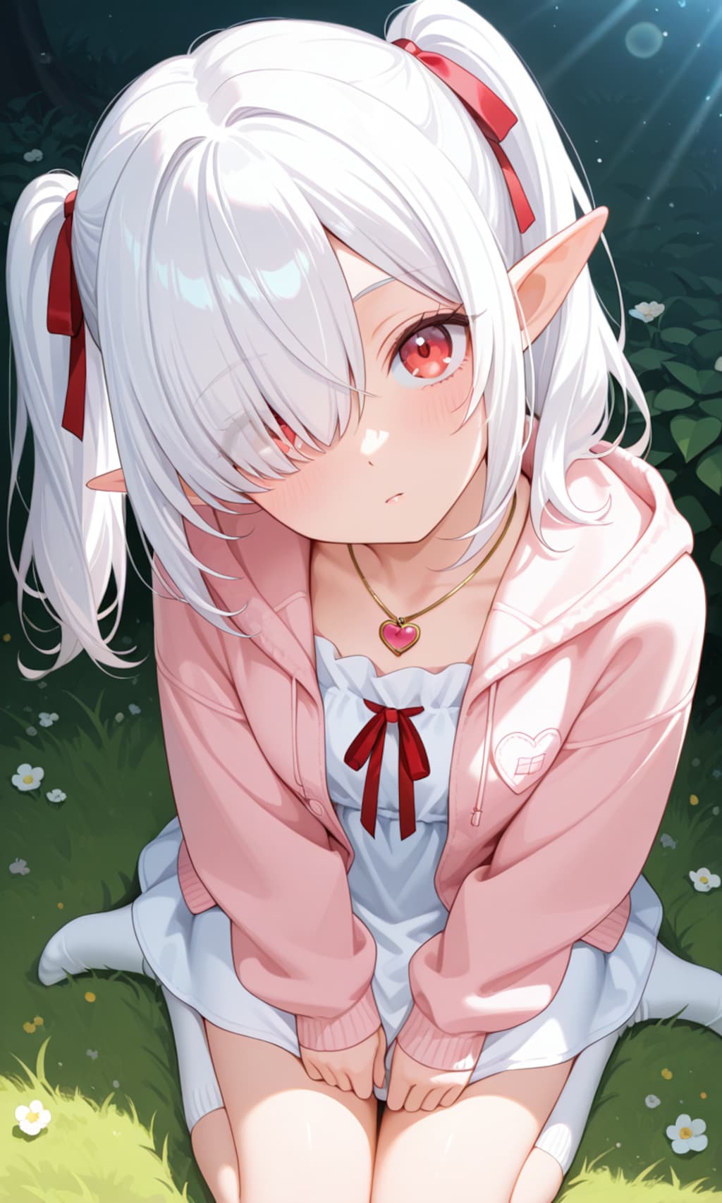 上目遣いのシロネさん