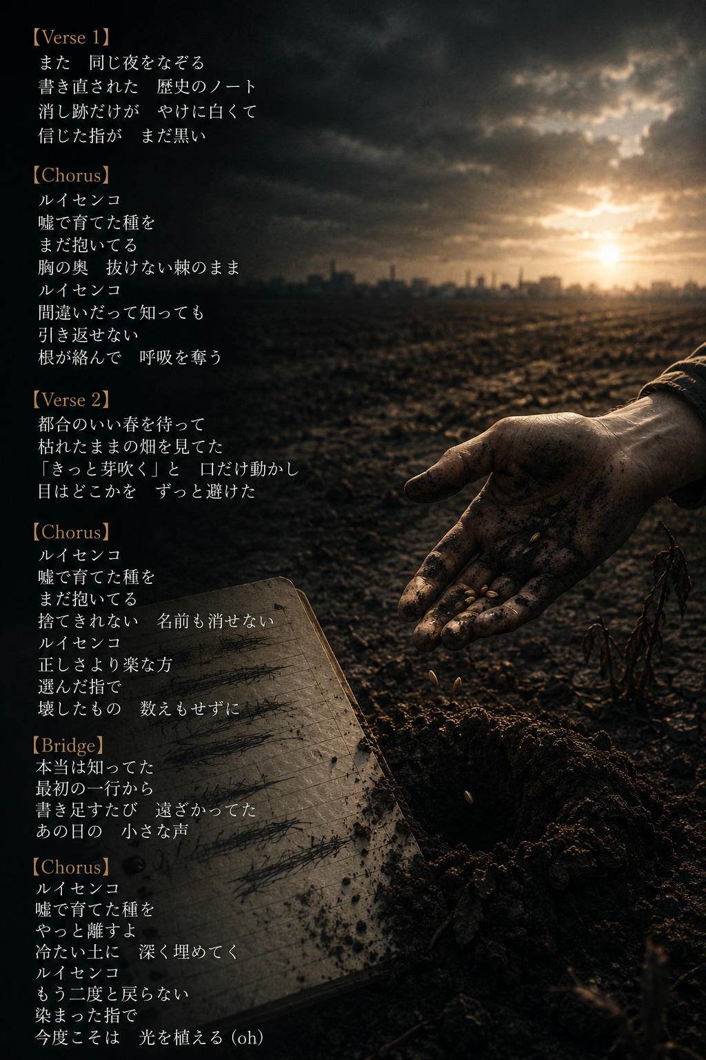 歌詞カード