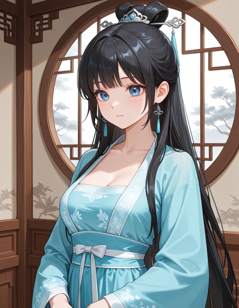 漢服姿の葵さん