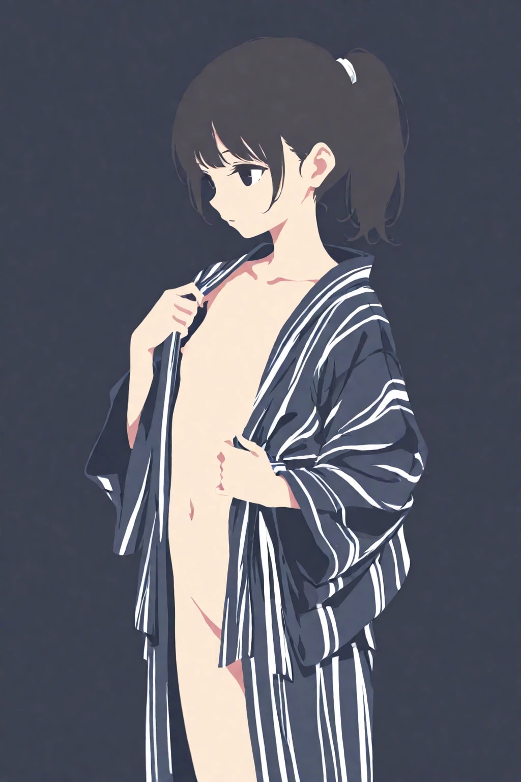 浴衣と裸