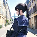 パリの街のJK　〜旅する制服〜 3枚目