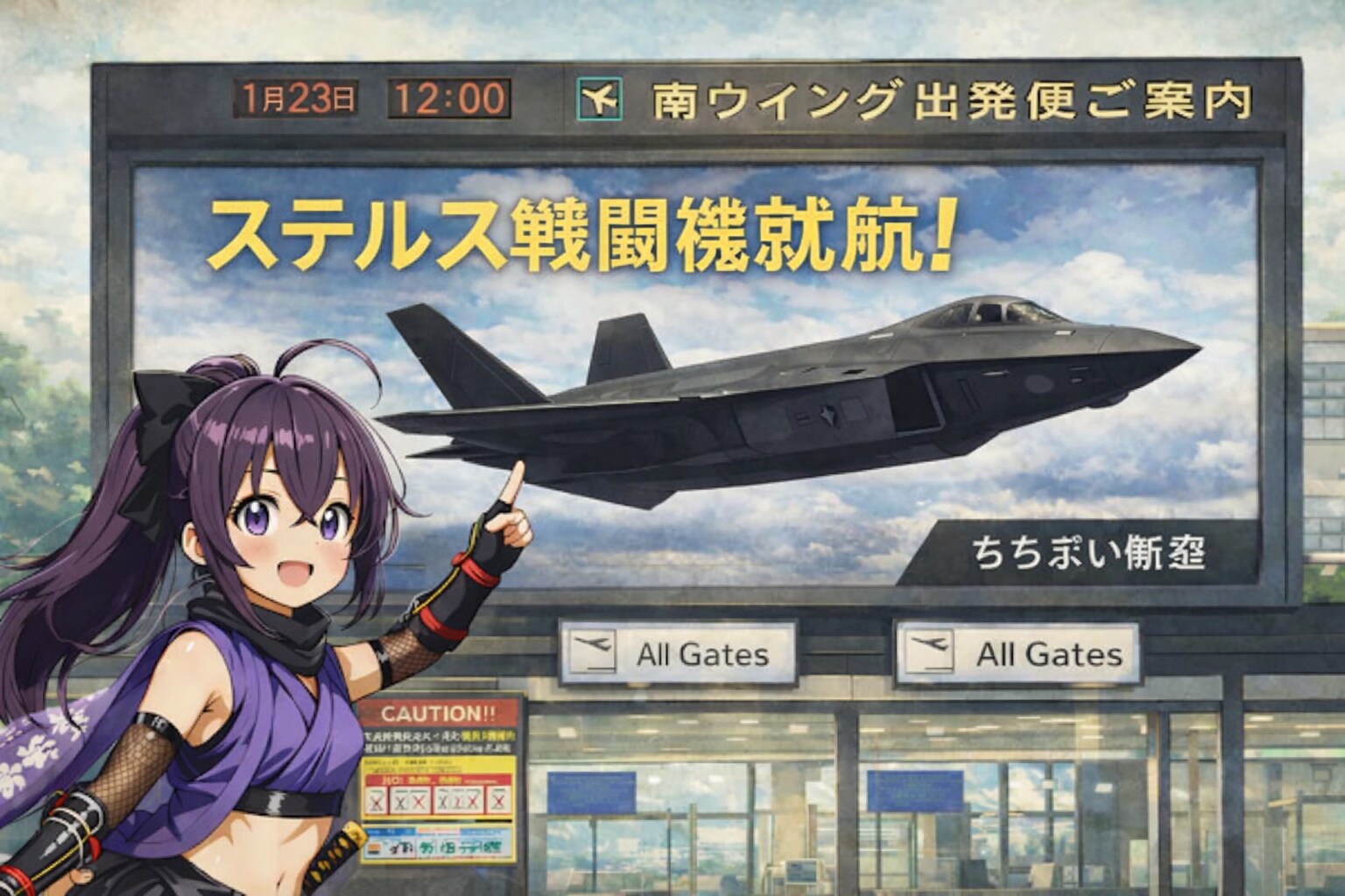 [問題に回答]忍にふさわしい航空便