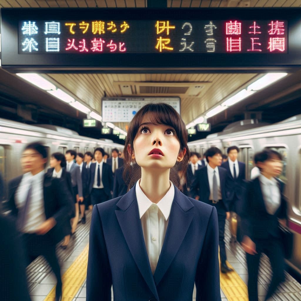 ４初出勤（乗り換え迷子　どれ？）