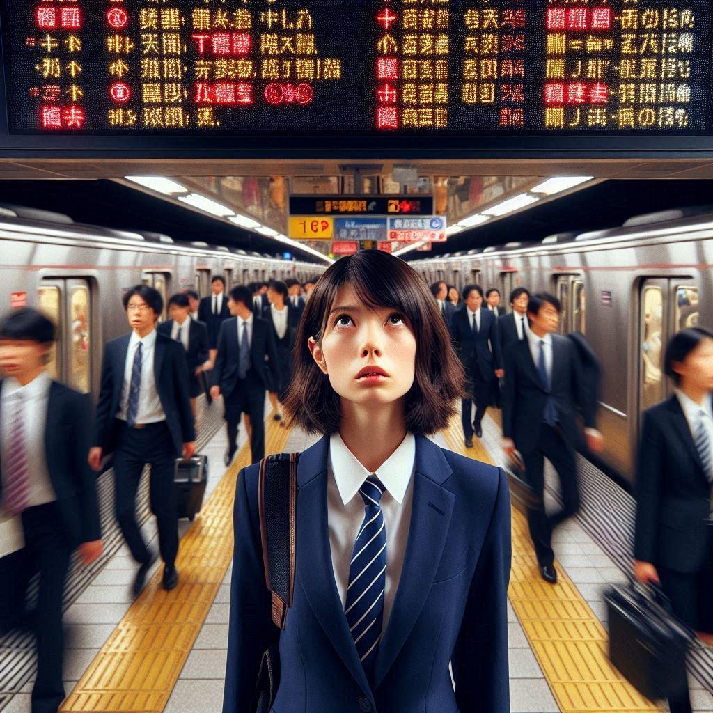 ４初出勤（乗り換え迷子　どれ？）