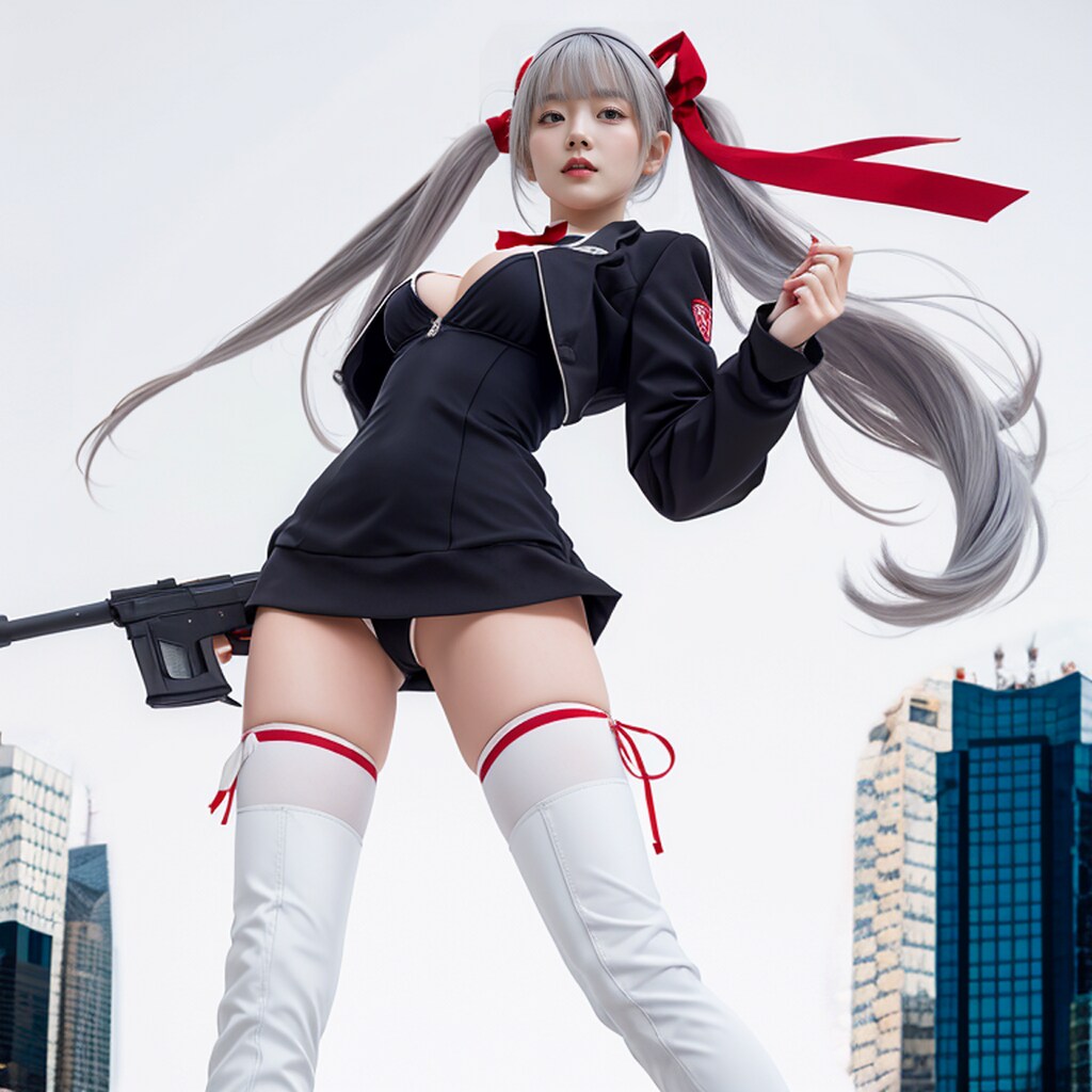 たぶん、殺し屋Ｒ-15（武器っぽいものを構えてる少女？）