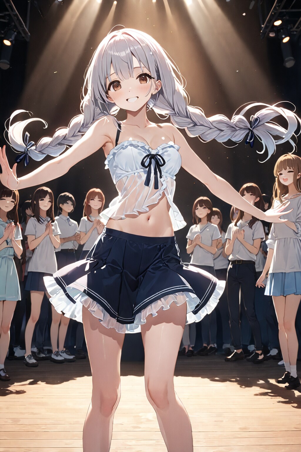 やっと踊ってるよーに見えるけど | の人気AIイラスト・グラビア